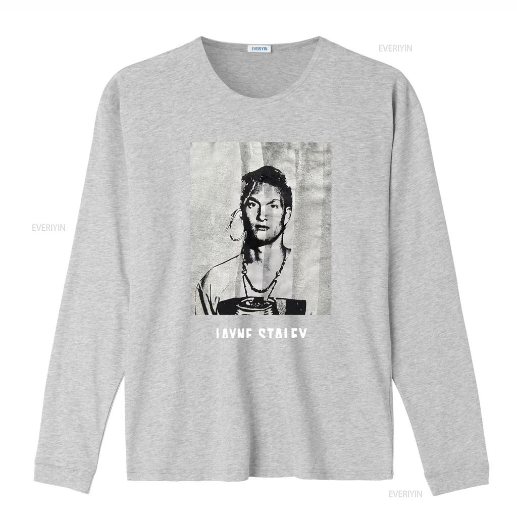 Alice In Chains Layne Staley T Shirt Rock Band Tribute Design Fit American Style Vintage Washed Stretched Soft Homme Unisex