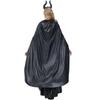 Farmec Adormit Femei Adulte Vrăjitoare Neagră Magie Regina Malefică Robă Lungă Coif cu Coarne Rochie Rochie Costume Cosplay de Halloween Ținută