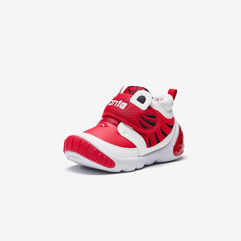 Anta Kids Synthetic Leather Outdoor Series 5U Comfortable Plush Lightweight Shock Absorbing Warm Low Top Walking Shoes Baby Shoes A12440058-2