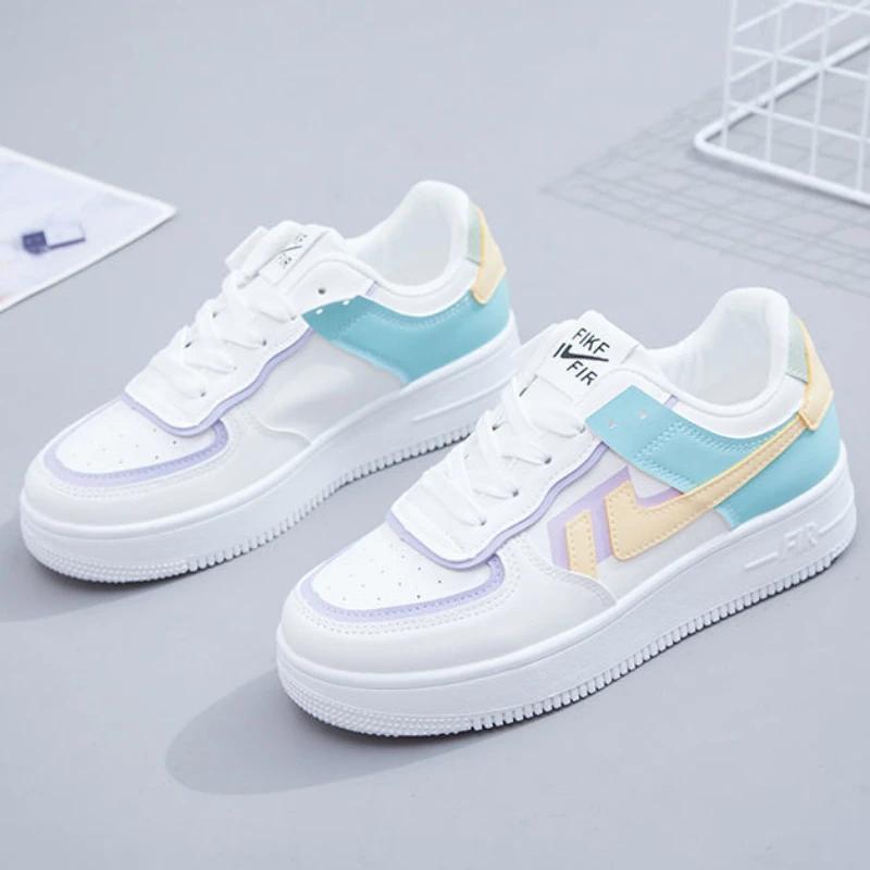 Frühling/Herbst Mode Weich Neu Lässig Bequem Runde Zehenpartie Dicke Sohle Atmungsaktiv Sport-Sneaker Obermaterial Zufällige Buchstaben