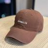 New couple outdoor sports big head circumference pure cotton big brim showing face small cap children's sunshade baseball cap tide