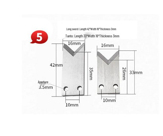 Tungsten Steel Blade for Automatic Wire Cutting and Stripping Machine