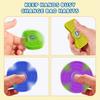 6Pcs/Set Silicone Fidget Spinner Stress Relief Textured Spinner Sensory Toy Quiet Home Office Worker Decompression Fingertip Spinning Toy