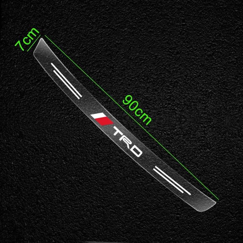 1x Transparent Car Trunk Badge Protective Sticker for Toyota Chr Corolla Camry Rav4 Yaris Hilux Prius Avensis Auris Prado Verso