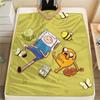 Adventure Time2Flannel Blanket, High Quality Comfortable for All Seasons, Home Decor, Warmth and Comfort