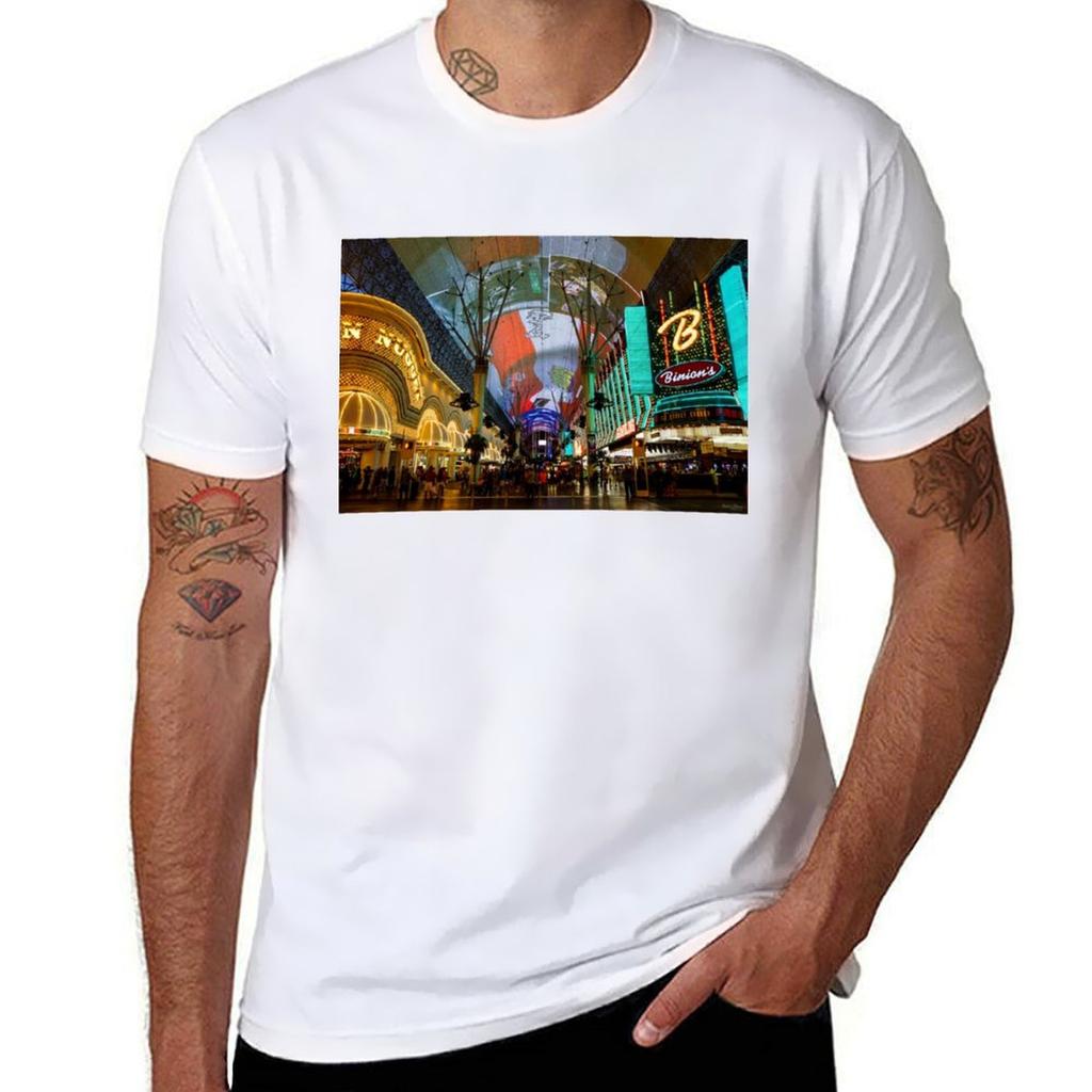 Lights Of Fremont Street T-Shirt Herren T-Shirt Grafik Anime T-Shirt T-Shirt