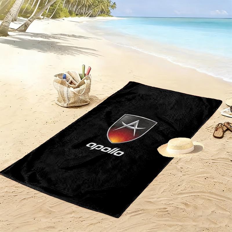 Style: Emblem beach towel Portable for travel soft swim Outdoor pool towel seaside Outdoor picnic beach mat beach towel beach Comfort