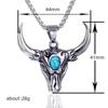 Collana con Ciondolo da Uomo, Gioielli in Denim Western, Collana Quotidiana, Regalo per le Feste, Regalo di Compleanno