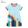 Jumping Meters European & American Style Princess Knit Dress for Girls