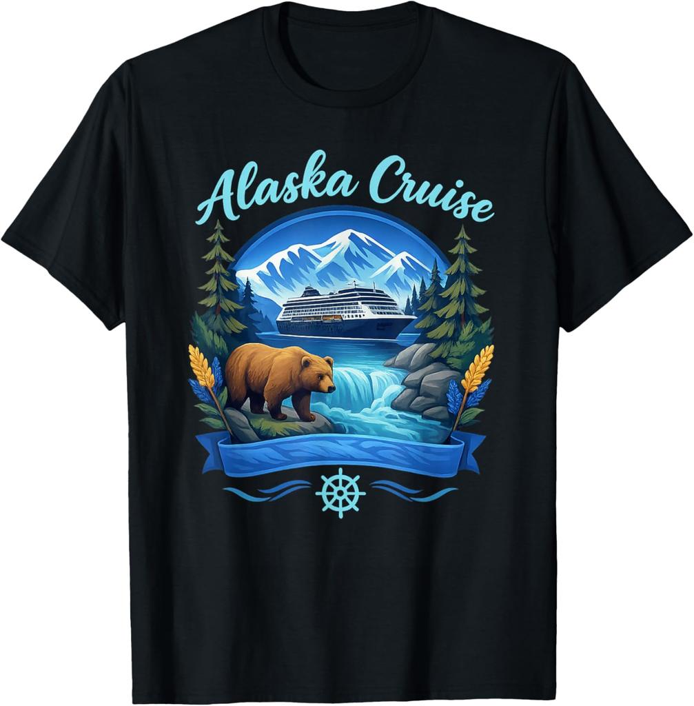 Passendes Familien-Freunde- und Gruppen-Alaskan-Alaska-Kreuzfahrt-T-Shirt