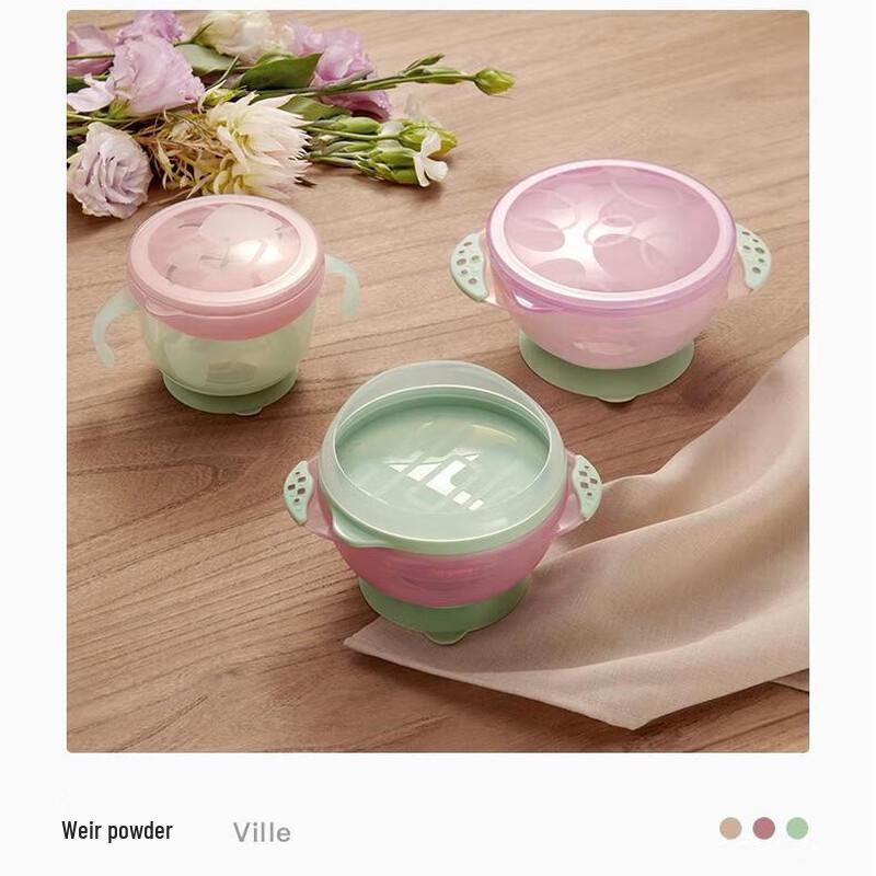 Babycare 3-Piece Suction Baby Feeding Bowl Set