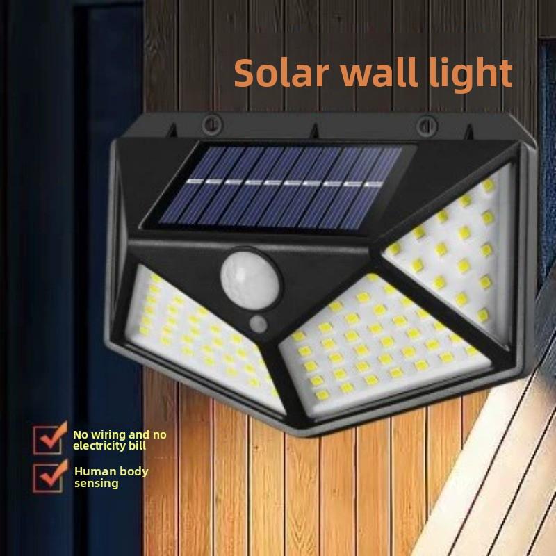 Luz solar LED para exteriores con sensor de movimiento para jardín y patio