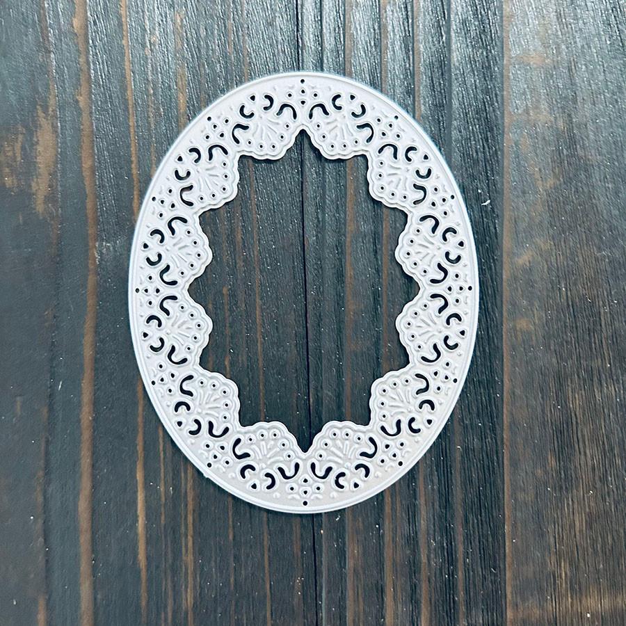 Oval Lace Metal Cutting Dies Stencils DIY Scrapbooking Paper Photo Cards Embossing Dies