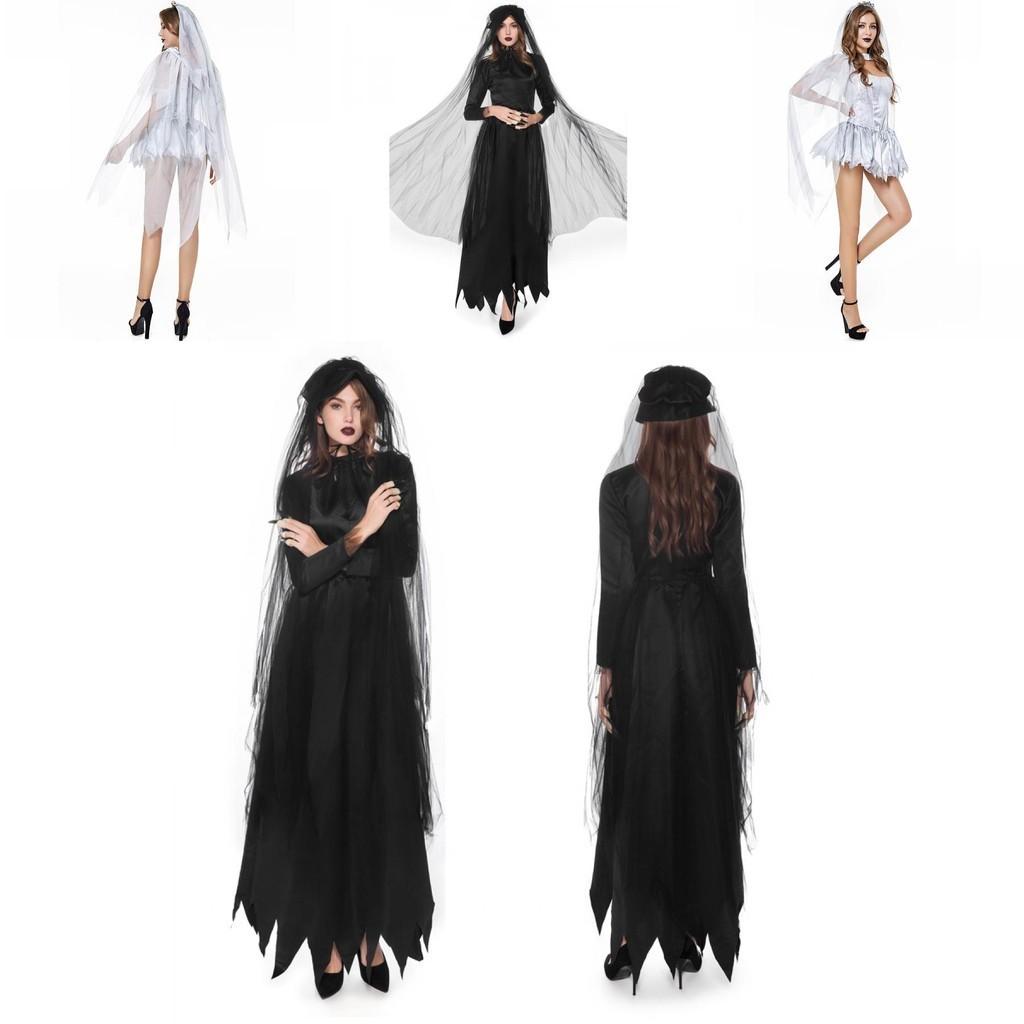 Elegant Ghost Bride Fancy Dress For Women Perfect For Halloween Horror Parties