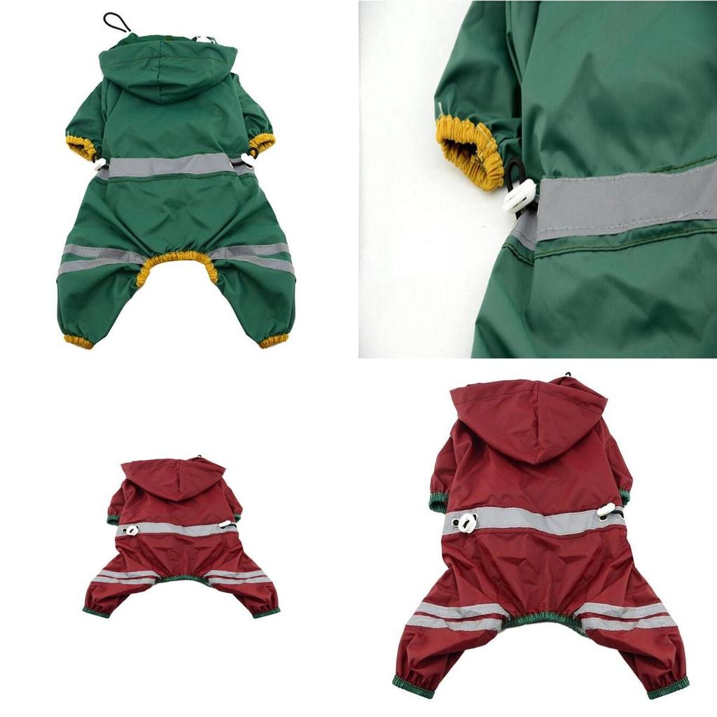Capa de Chuva Para Cães Com Acabamento Refletor Perfeita Para Raças Pequenas Uso Primavera Verão