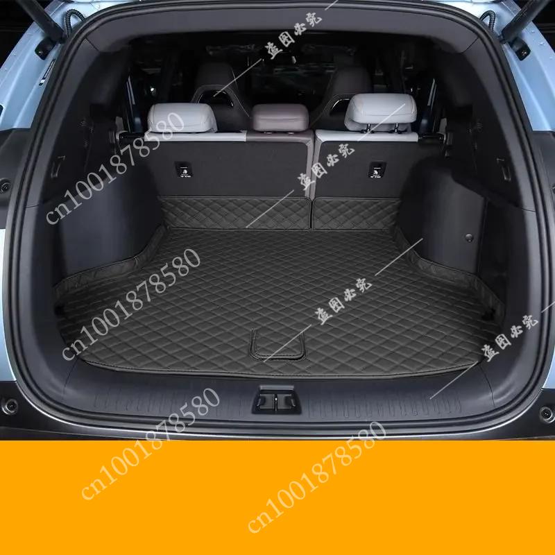 For BYD Seal U Sealion 6 Song Plus DMI Custom Trunk Mats Leather Durable Cargo Liner Boot Carpets PU-leather Waterproof Details