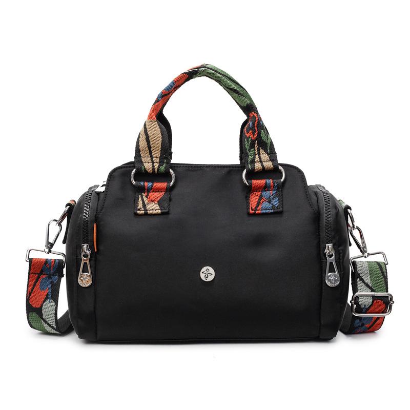 Large Capacity Boston Portable Cylinder Bag, Simple Leisure Going Out Storage Shoulder Bag, Trendy Fashion Broadband Messenger Bag