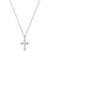 Korean Zirconia Cross Pendant Necklace - Light Luxury Clavicle Design