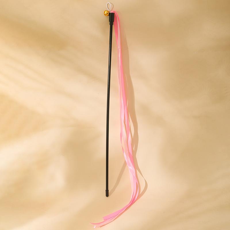 

Новая кошачья дразнилка из ленты, Интерактивная игрушка для кошек с лентой, Игрушка для кошек, Кошачья дразнилка 42CM розовый