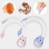 Manual Baby Nasal Aspirator Owl Shape Strong Hardness Comfortable Oral Suction Baby Safety Nose Cleaner Blue