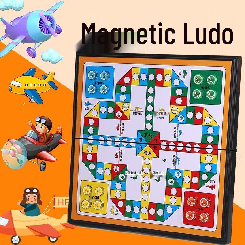 Brangdy Magnetic Folding Multi-Game Chess & Board Game Set
