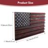 7-reihiger Münzständer aus Holz, rechteckig, Herausforderung, US-Flagge, Sammlerstück, Büro, Gedenkmünze