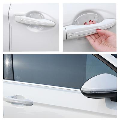 4pcs Door Bowl Protection Film Universal Anti-Scratch Car Sticker Waterproof Handle Protector Stripe Auto Accessory Car Products