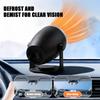 12V Electric Car Heater Air Cooler Fan 100w Portable Demister Defroster Heating Fan Dryer Windshield Defogging Accessroies