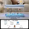 2026 Desktop-Aquarium mit Licht Kleiner Fischbehälter für Wohnzimmer Ökologische Landschaft Goldfischglas All-in-One Kompaktes Aquarium Dekor