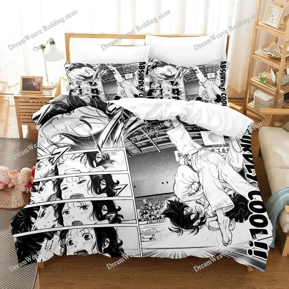 3D Printed Anime Ippon Again Bedding Set Boys Girls Twin Queen Size Duvet Cover Pillowcase Bed Kids Adult Home Textileextile9639