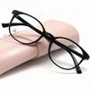 2PCS Transparent Computer Glasses Frame Women Men Anti Blue Light Round Glasses Blackout Glasses Optical Sunglasses Lenses