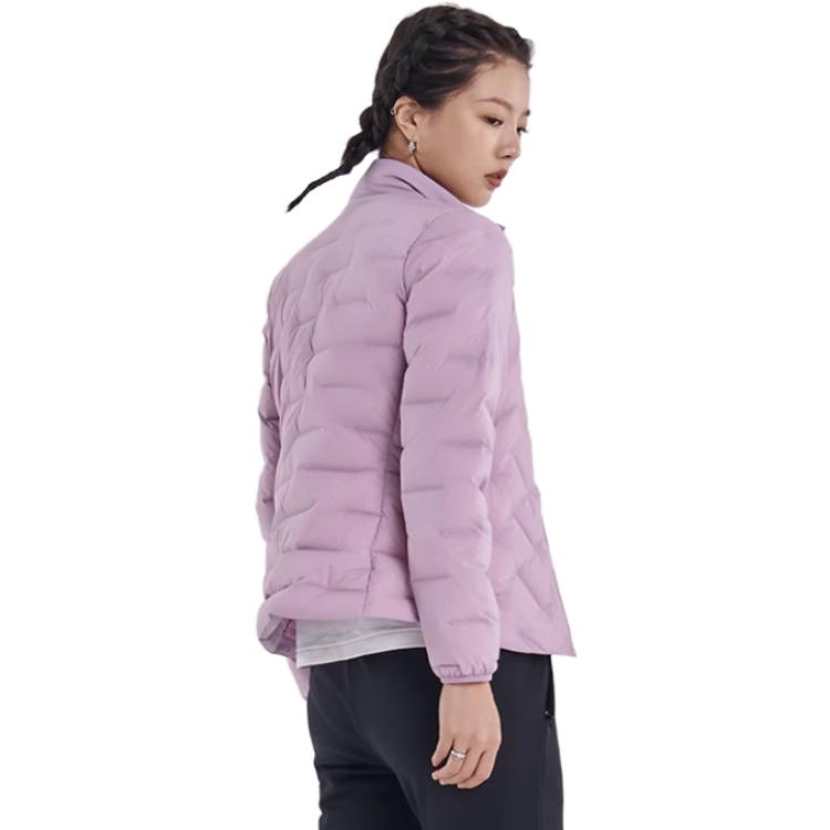 SAUCONY Logo Print Lightweight Warm Casual Down Jacket Women Outerwear Romantic-Pink SC1220007-1