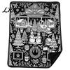 Customizable Souvenir for Birthdays Christmas DIY Coloring Blanket Adults And Kids, Color Your Own Blanket, 59" x 51" Soft Cozy Polyester Couch Cover