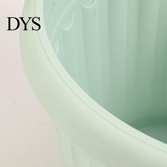Imitation Ceramics Flowerpot Flower Pots Lightweight Thickened Large Capacity Deep Anti-deformation Decorative Planter Macaron Color Pot Greenery