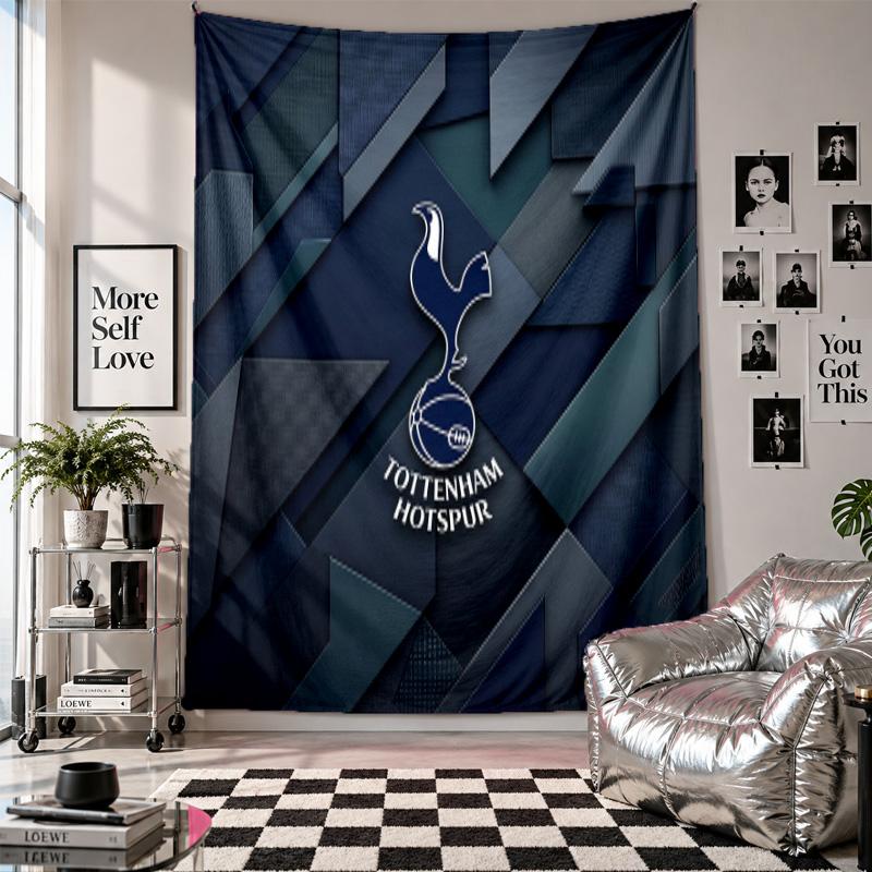 Arazzo da Parete Tottenham Hotspur Decorazione per la Casa Tessuto da Appendere al Muro per Camera da Letto Soggiorno Sfondo