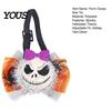 Decorative Bows for Potted Plants Halloween Goose Bow Tie, Porch Statue Accessories, Spooky Skull Ghost Petite Party Ornament Tie Lawn Statue, Outdoor