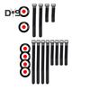 2/4 Pcs Agility Targets Flat Cones Soccer Target Shoot Goal Target Discs for Lacrosse Soccer Baseball Hockey Sports Training