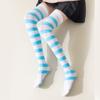 Over Knee Silk Long Socks with Cute Cats Claw Pattern for Daily Wear or Cosplay Striped Thigh High Stockings for Women