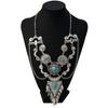 Alloy Wing Vintage Necklace With Turquoise Embellishments For Style Boho