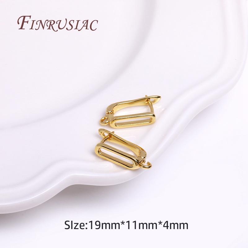 18K Echtgold Plated Verschluss für Ohrringe, Ohrringverschlüsse, DIY Ohrring Zubehör, Luxus Schmuckzubehör, Ohrhaken