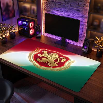 Fußballwappen Ungarn Mauspads, Erweitertes rutschfestes Gummi Schreibtischmatte für Gaming Büro Laptop Fan Geschenk