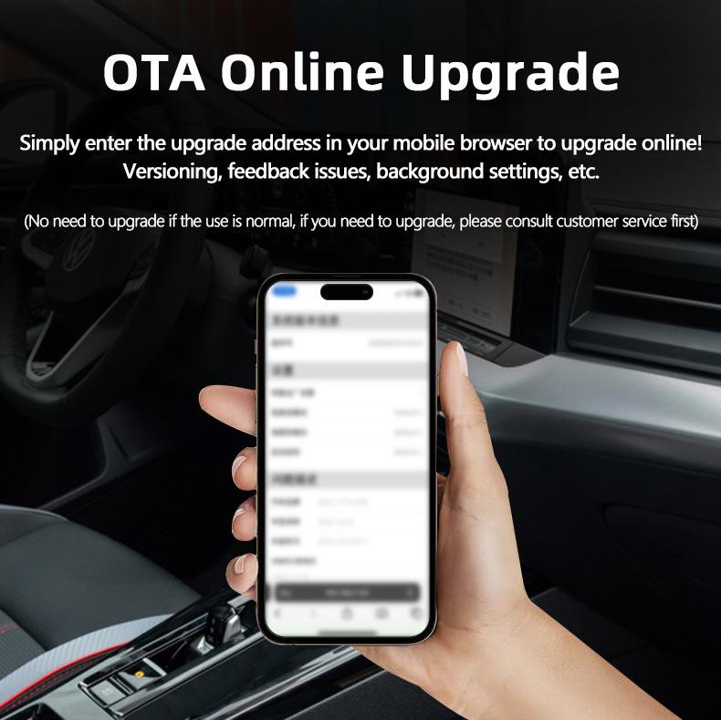 Wired to Wireless CarPlay Box Android Auto Adapter 2v1 Plug and Play USB/Type C Dongle Bluetooth WiFi Connect OTA Aktualizováno