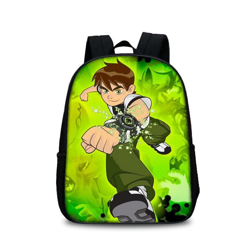 Mochila Escolar Ben 10 para Adolescentes con Diseño Cómodo Bolsa para Libros de Nailon para Estudiantes