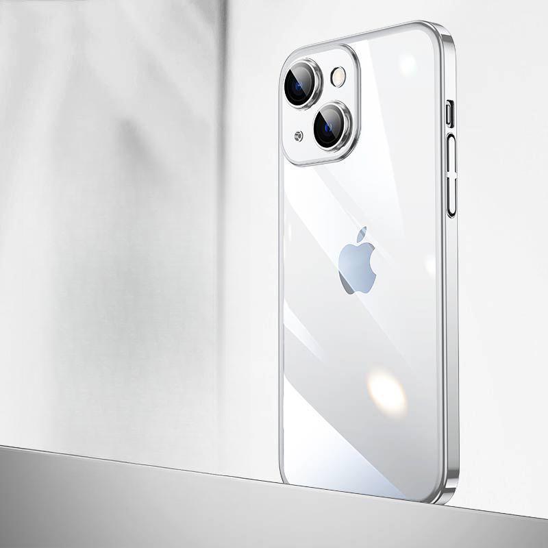 

Applicable To IPhone 16 Mobile Phone Case Plated Hard Case Comes with Lens Film Apple 14 Transparent Anti-fall Protection Case iphone11Pro
