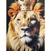 Heren Kroon Leeuw 3D Geprint T-shirt Casual Korte Mouw Ronde Hals Top Cool Gouden Koning Kroon Dier Grafisch T-shirt Luxe Streetwear Zomer Mode