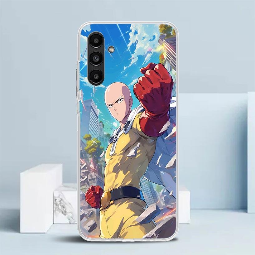 One P-Punch-Man Saitama King Phone Case For Samsung Galaxy A17 A37 A57 A16 A15 A14 A13 A56 A55 A54 A53 A36 A35 A34 A33 A26 A25 A