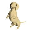 3d Printed Dachshund Figurine Modern Mini Dog Shape Sculpture DIY Coloring Animal