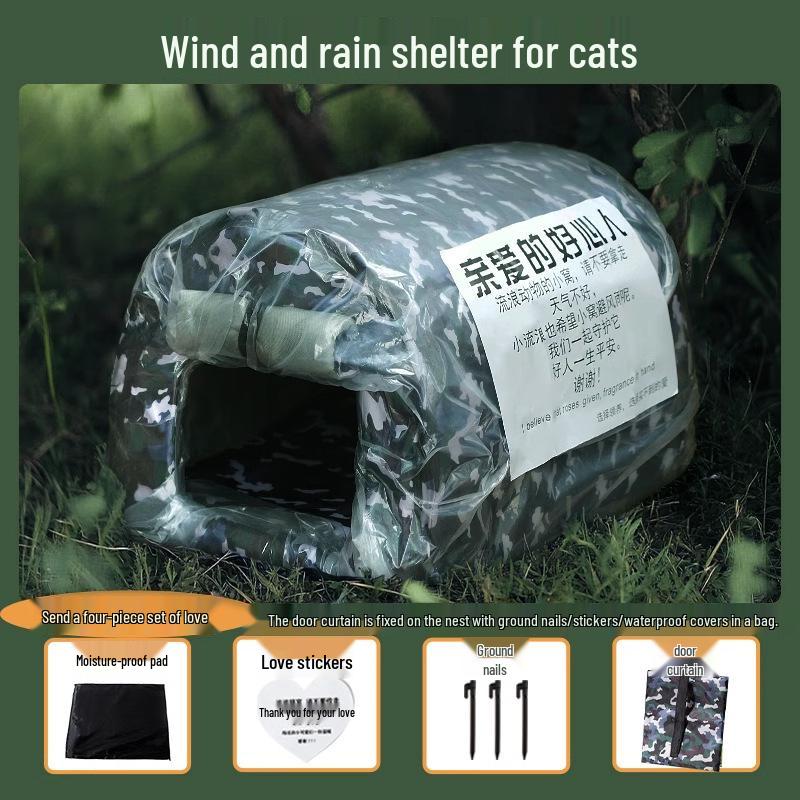 Fully Enclosed Waterproof Pet Nest for Dogs & Cats - Autumn/Winter