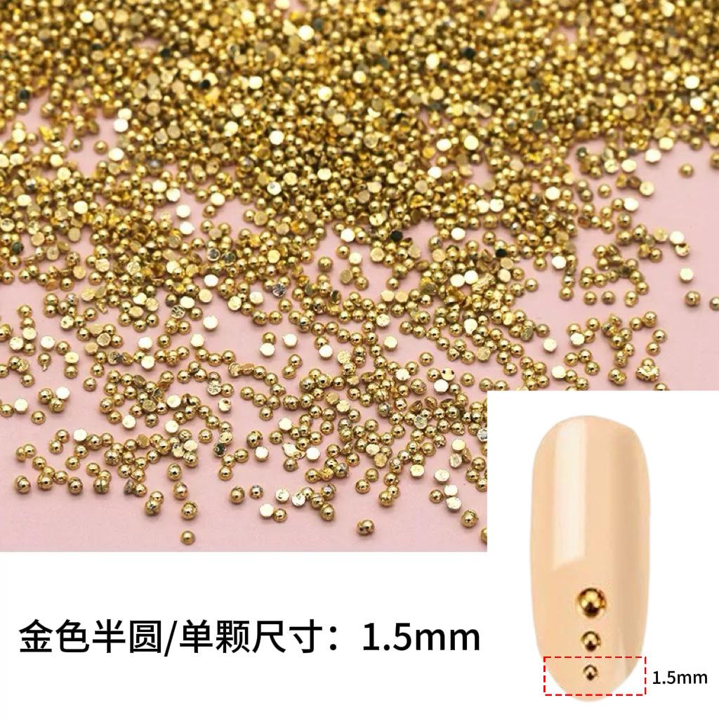 Punk Style Alloy Rivet Nail Art Decorations 3D Pointed Cone Large Medium Small Nail Decorations DIY Accessories