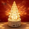Multifunctional Audio Lamp Crystal-Like Christmas Tree Light, Wireless Music Player LED Table Centerpiece Color Changing Bedside for Bedroom